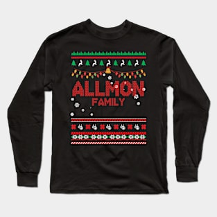 Allmon Family Christmas, Name Xmas , Merry Christmas, Name , Birthday, Middle name Long Sleeve T-Shirt